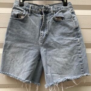 BDG Blue Jean Shorts Distressed Cut-Off Style